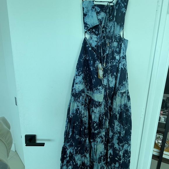 Silvia Tcherassi Blue Patterned Maxi Dress - Picture 6 of 6